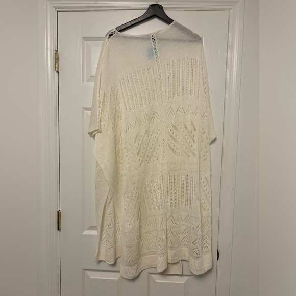 Alice + Olivia Swim Coverup Kaftan Poncho 80% Linen Extra Small/ Small - Picture 5 of 6